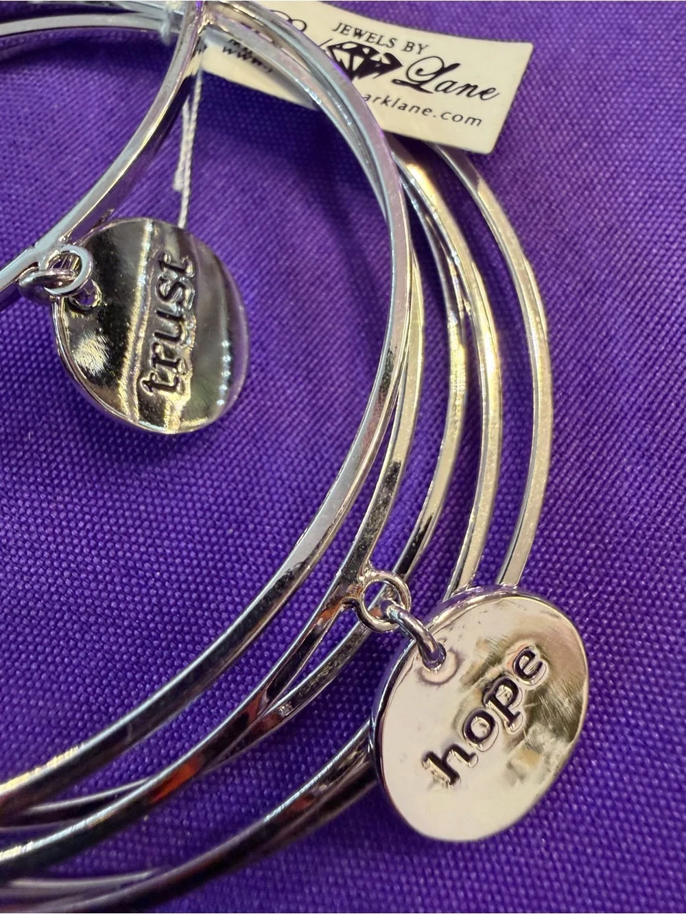 Park Lane Inspirational Charm Bangle Bracelet Set New With Tag - 7 bracelet in 1